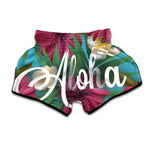Tropical Flower Aloha Print Muay Thai Boxing Shorts