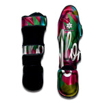 Tropical Flower Aloha Print Muay Thai Shin Guard