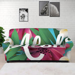 Tropical Flower Aloha Print Sofa Cover