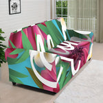 Tropical Flower Aloha Print Sofa Cover
