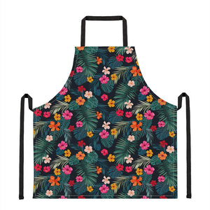 Tropical Flowers Hawaii Pattern Print Apron