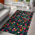 Tropical Flowers Hawaii Pattern Print Floor Mat