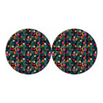 Tropical Flowers Hawaii Pattern Print Car Coasters