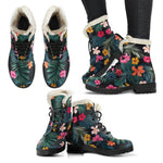 Tropical Flowers Hawaii Pattern Print Comfy Boots GearFrost