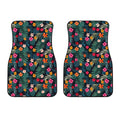 Tropical Flowers Hawaii Pattern Print Front Car Floor Mats