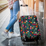 Tropical Flowers Hawaii Pattern Print Luggage Cover GearFrost