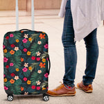 Tropical Flowers Hawaii Pattern Print Luggage Cover GearFrost
