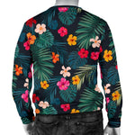 Tropical Flowers Hawaii Pattern Print Men's Crewneck Sweatshirt GearFrost