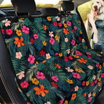 Tropical Flowers Hawaii Pattern Print Pet Car Back Seat Cover