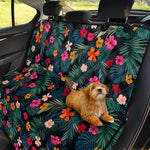 Tropical Flowers Hawaii Pattern Print Pet Car Back Seat Cover