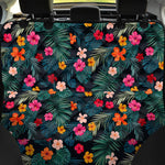 Tropical Flowers Hawaii Pattern Print Pet Car Back Seat Cover