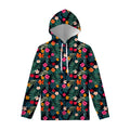 Tropical Flowers Hawaii Pattern Print Pullover Hoodie