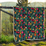 Tropical Flowers Hawaii Pattern Print Quilt