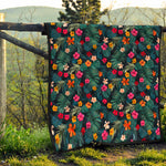 Tropical Flowers Hawaii Pattern Print Quilt