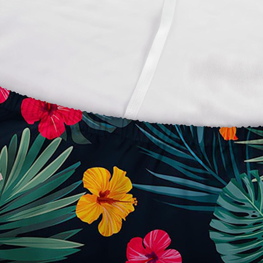 Tropical Flowers Hawaii Pattern Print Sofa Cover