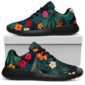 Tropical Flowers Hawaii Pattern Print Walking Shoes