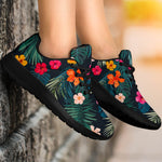 Tropical Flowers Hawaii Pattern Print Sport Shoes GearFrost