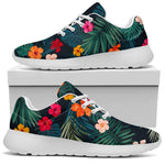 Tropical Flowers Hawaii Pattern Print Sport Shoes GearFrost