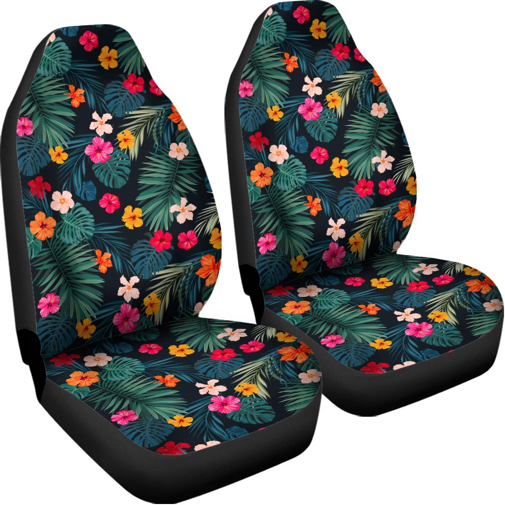 Tropical Flowers Hawaii Pattern Print Universal Fit Car Seat Covers