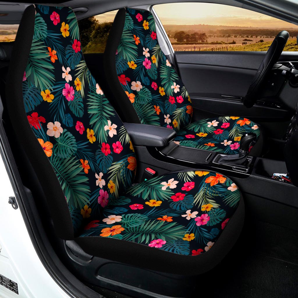 Tropical Flowers Hawaii Pattern Print Universal Fit Car Seat Covers