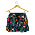 Tropical Flowers Hawaii Pattern Print Women's Shorts