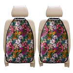 Tropical Flowers Pattern Print Car Seat Organizers