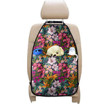 Tropical Flowers Pattern Print Car Seat Organizers