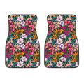 Tropical Flowers Pattern Print Front Car Floor Mats