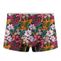 Tropical Flowers Pattern Print Men's Boxer Briefs