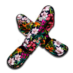 Tropical Flowers Pattern Print Muay Thai Shin Guard