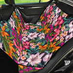 Tropical Flowers Pattern Print Pet Car Back Seat Cover