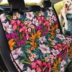 Tropical Flowers Pattern Print Pet Car Back Seat Cover