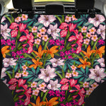 Tropical Flowers Pattern Print Pet Car Back Seat Cover