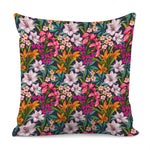 Tropical Flowers Pattern Print Pillow Cover