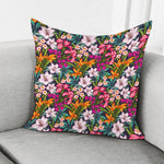 Tropical Flowers Pattern Print Pillow Cover