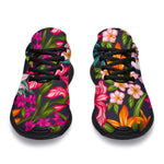 Tropical Flowers Pattern Print Sport Shoes GearFrost