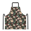 Tropical Frangipani Flower Print Apron