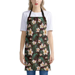 Tropical Frangipani Flower Print Apron