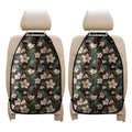 Tropical Frangipani Flower Print Car Seat Organizers