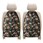 Tropical Frangipani Flower Print Car Seat Organizers