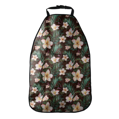 Tropical Frangipani Flower Print Car Seat Organizers