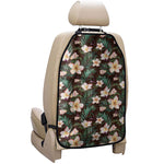 Tropical Frangipani Flower Print Car Seat Organizers