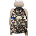 Tropical Frangipani Flower Print Car Seat Organizers
