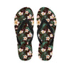 Tropical Frangipani Flower Print Flip Flops