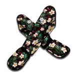 Tropical Frangipani Flower Print Muay Thai Shin Guard