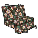 Tropical Frangipani Flower Print Pet Car Back Seat Cover