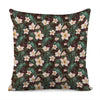 Tropical Frangipani Flower Print Pillow Cover