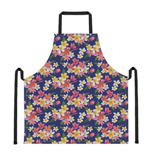 Tropical Frangipani Plumeria Print Apron