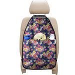 Tropical Frangipani Plumeria Print Car Seat Organizers