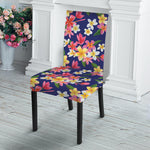 Tropical Frangipani Plumeria Print Dining Chair Slipcover